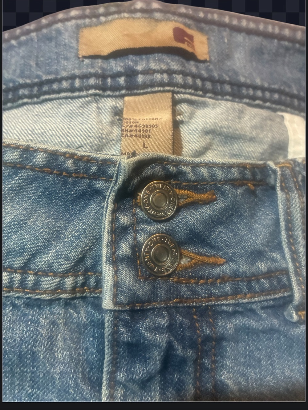VTG Y2K Twentyone Forever 21 Low Rise Denim Mini Skirt Size L - Picture 4 of 9